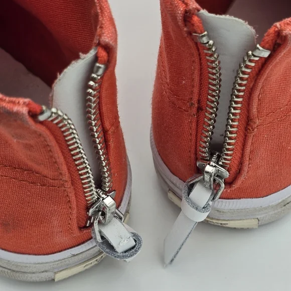 Sperry x Rebecca Minkoff Washed Canvas High Top Sneakers, Orange, Women's 7.5 - Picture 8 of 16